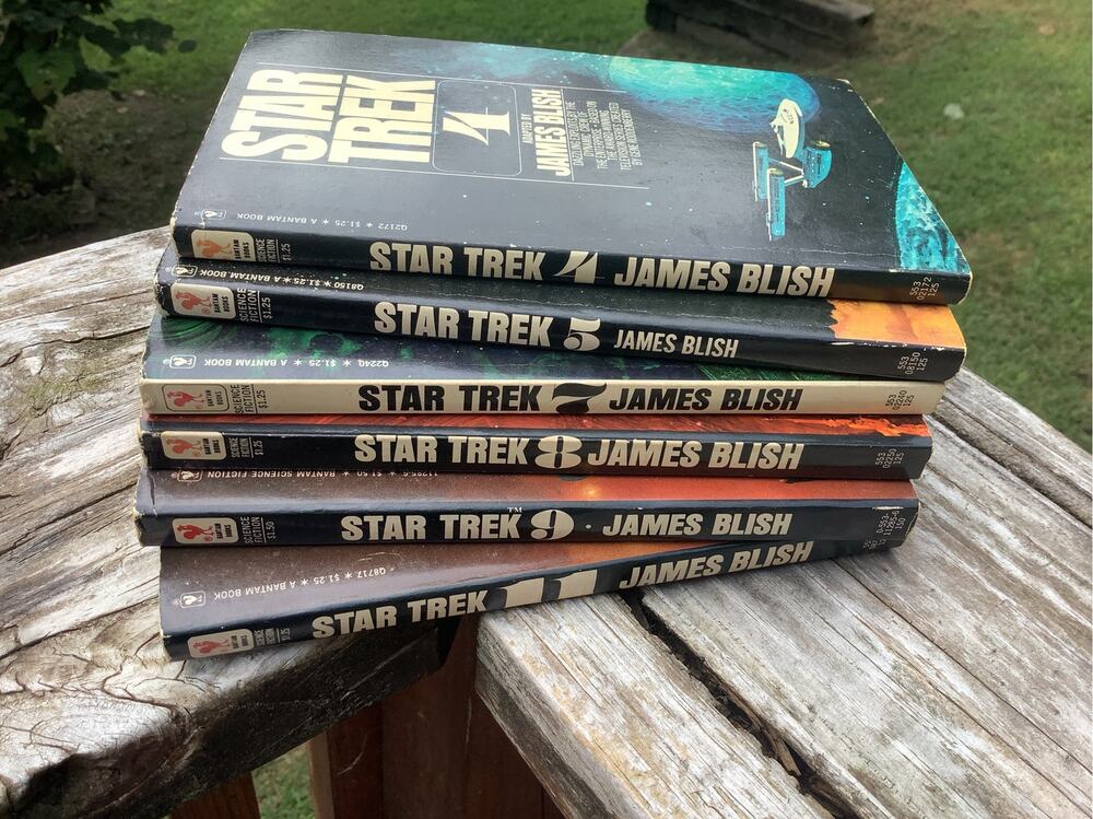 Star Trek TOS James Blish Vintage Paperback Lot 6 Books 4 5 7-9 &11 Bantam SciFi